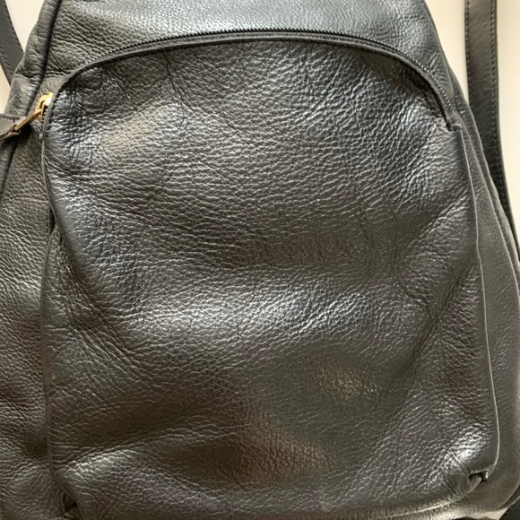 Roots Canada leather backpack black - Picture 10 of 16